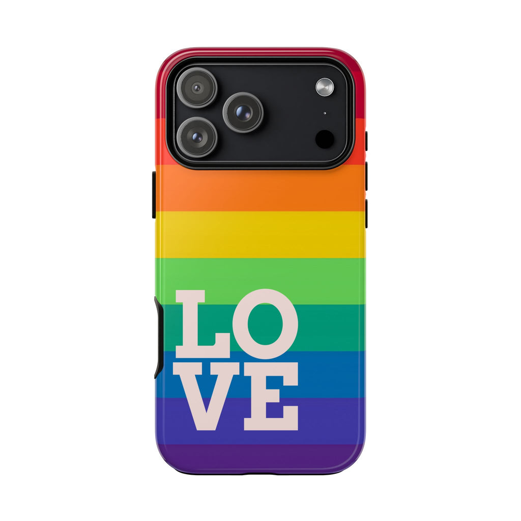 Rainbow Striped "LOVE"