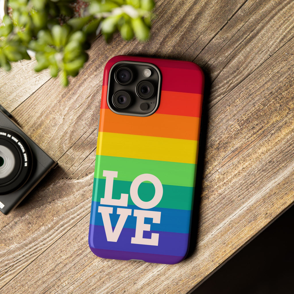 Rainbow Striped "LOVE"