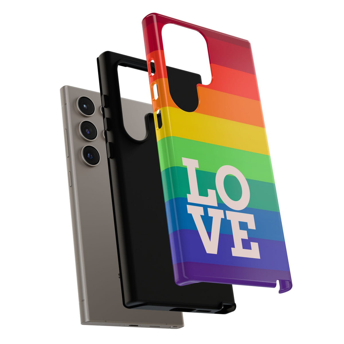 Rainbow Striped "LOVE"