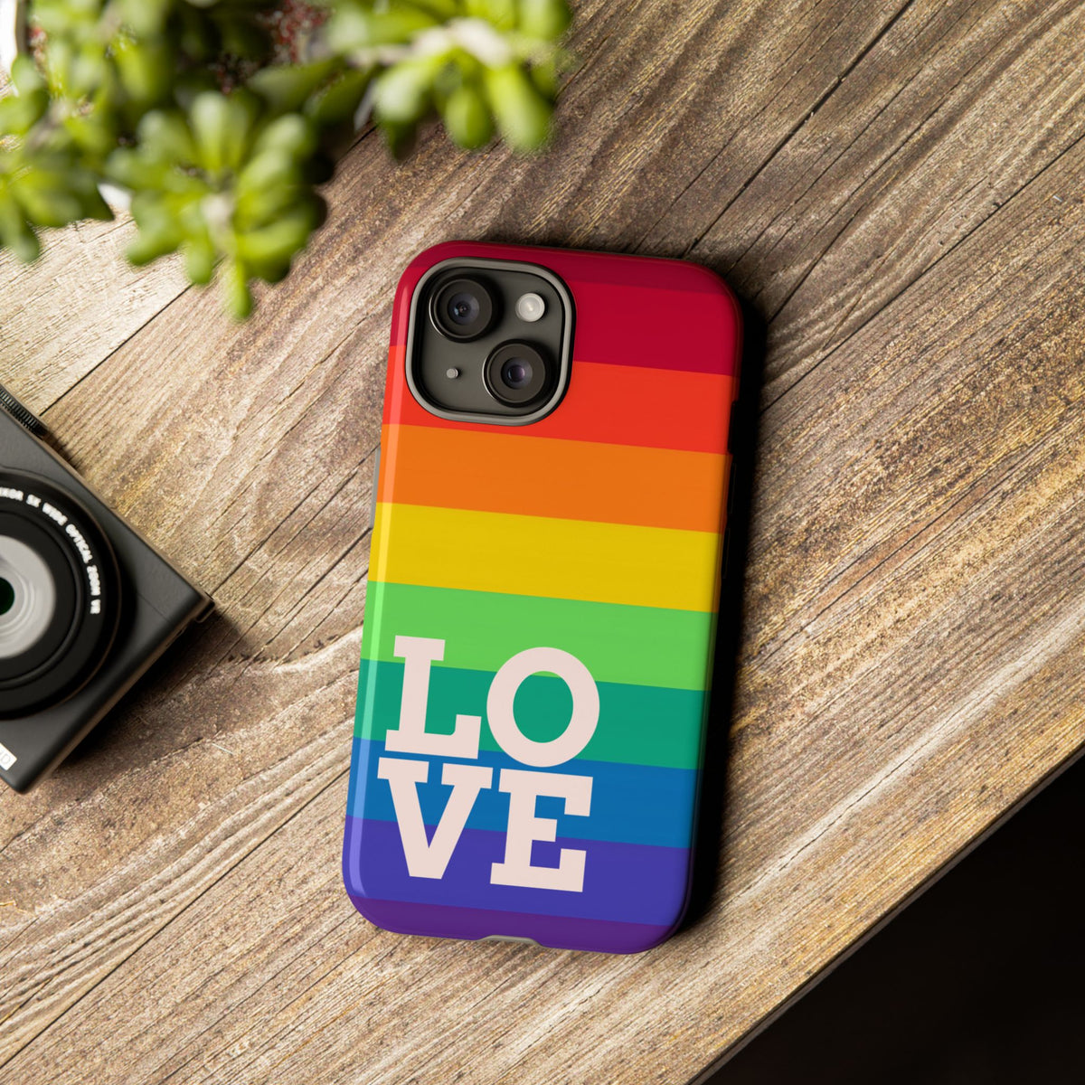 Rainbow Striped "LOVE"